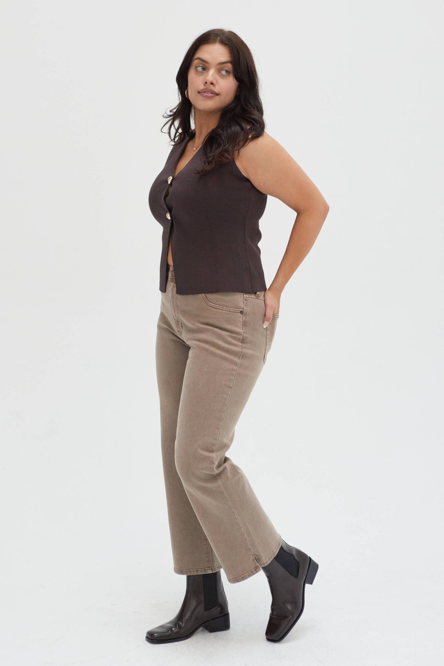 Addington Ankle Crop Mid Rise