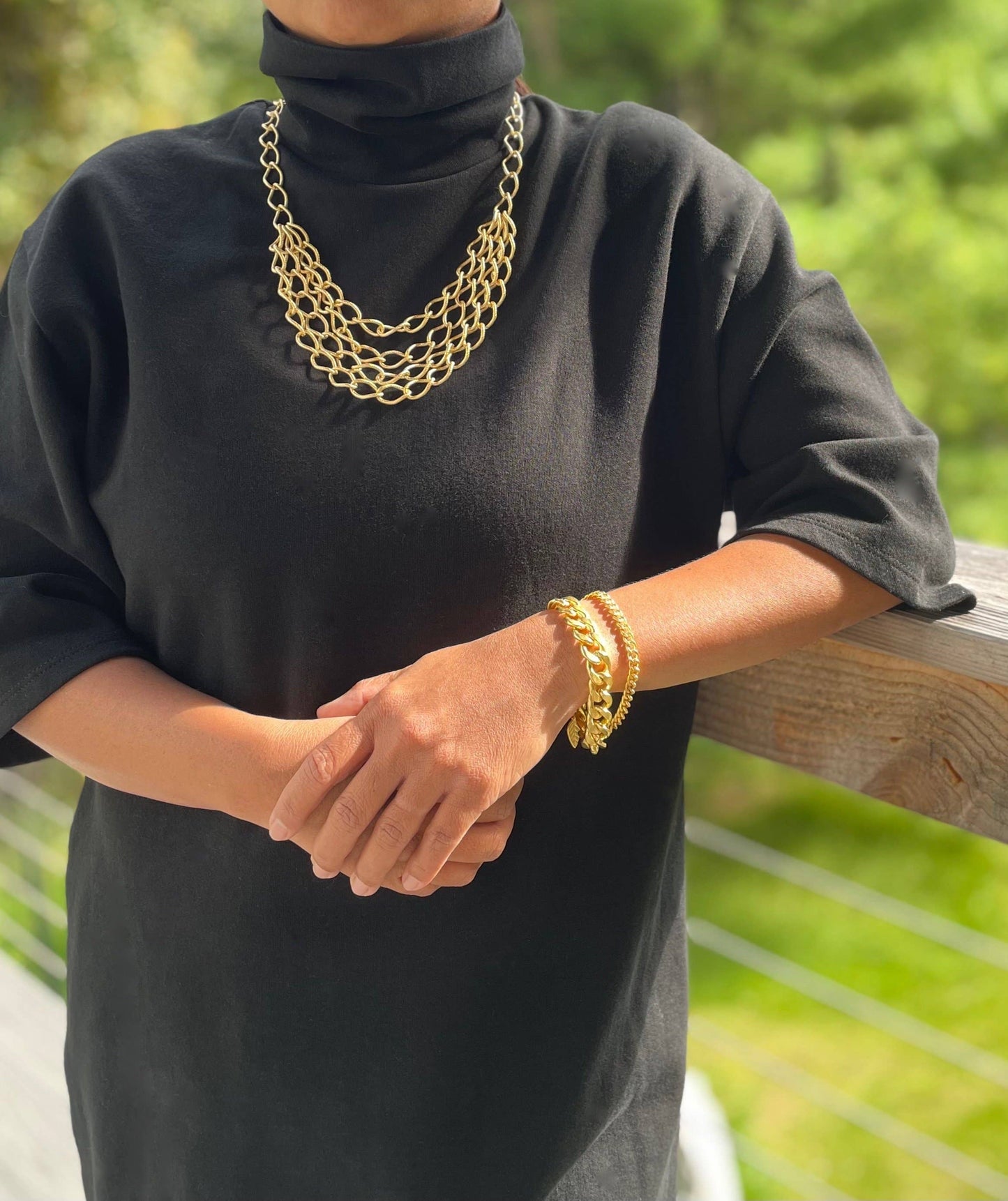 Celine Multi Chain Bracelet
