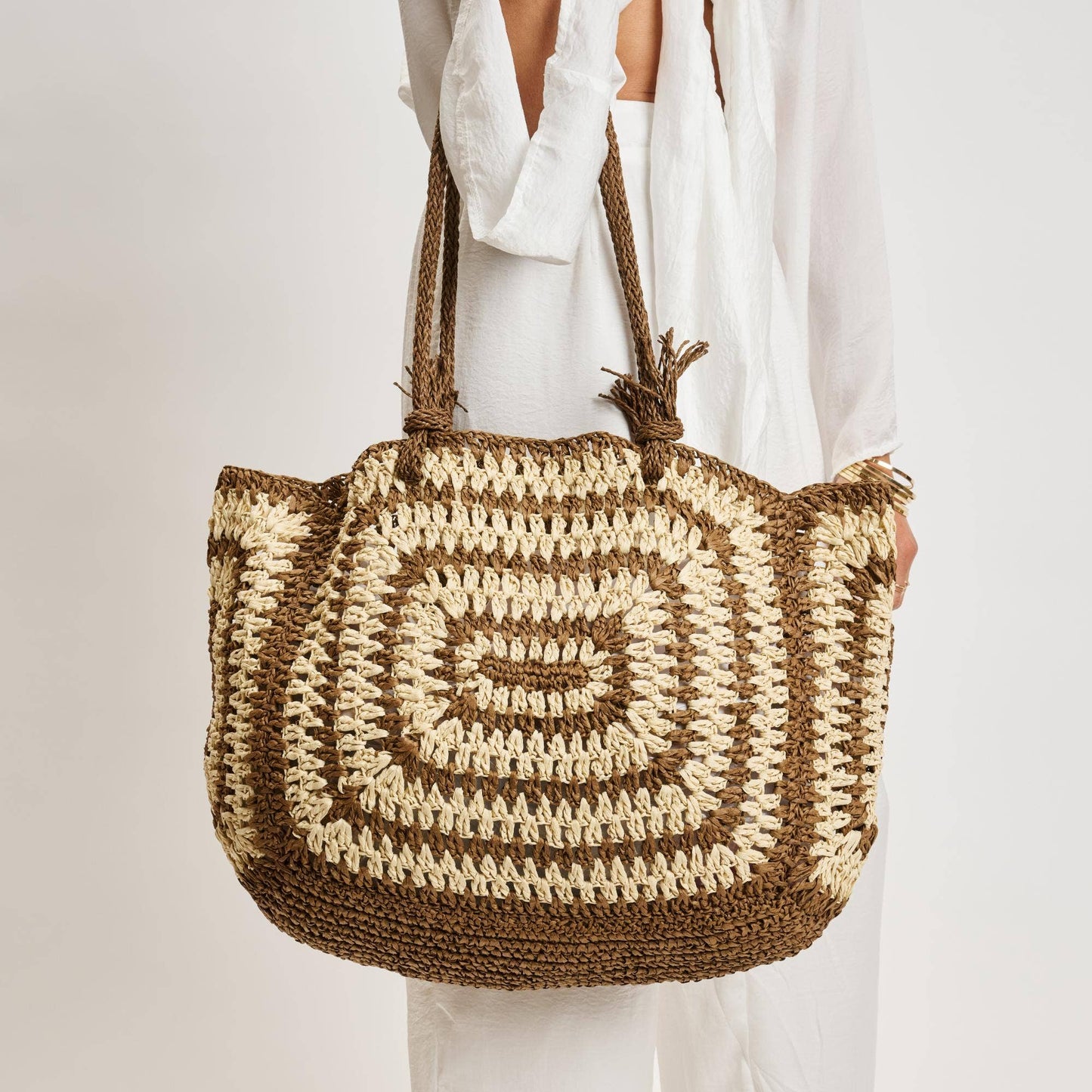 Isla Straw Beach Tote