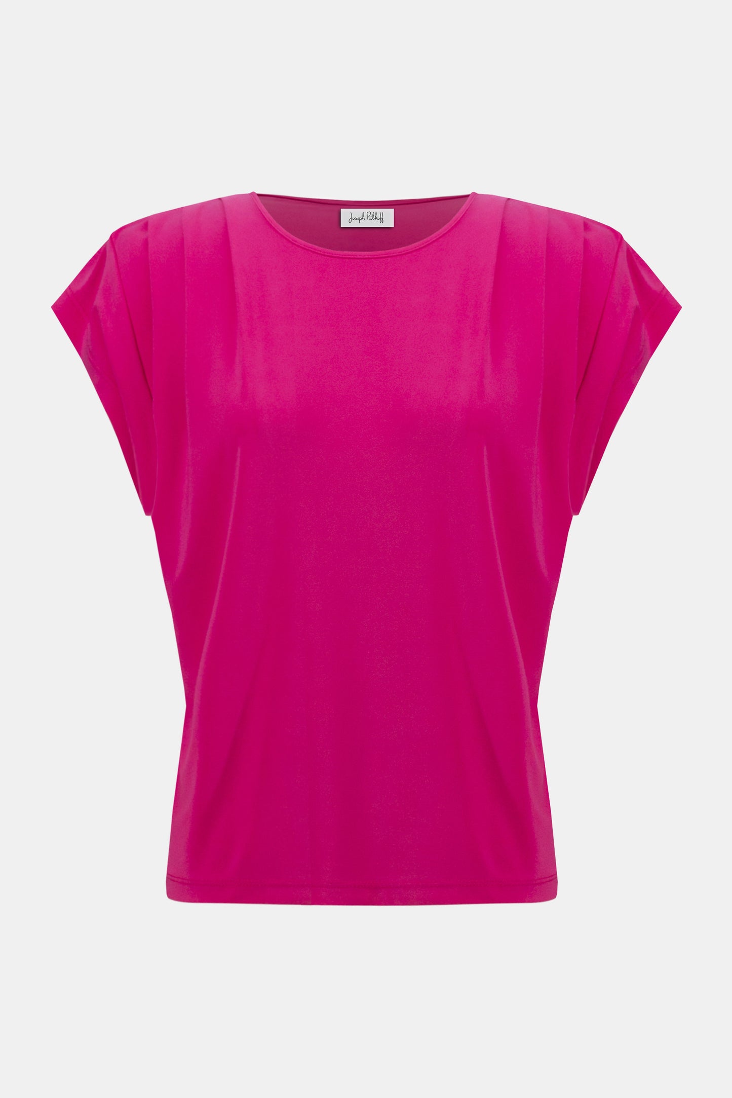 Silky Knit Short Sleeve Straight Top