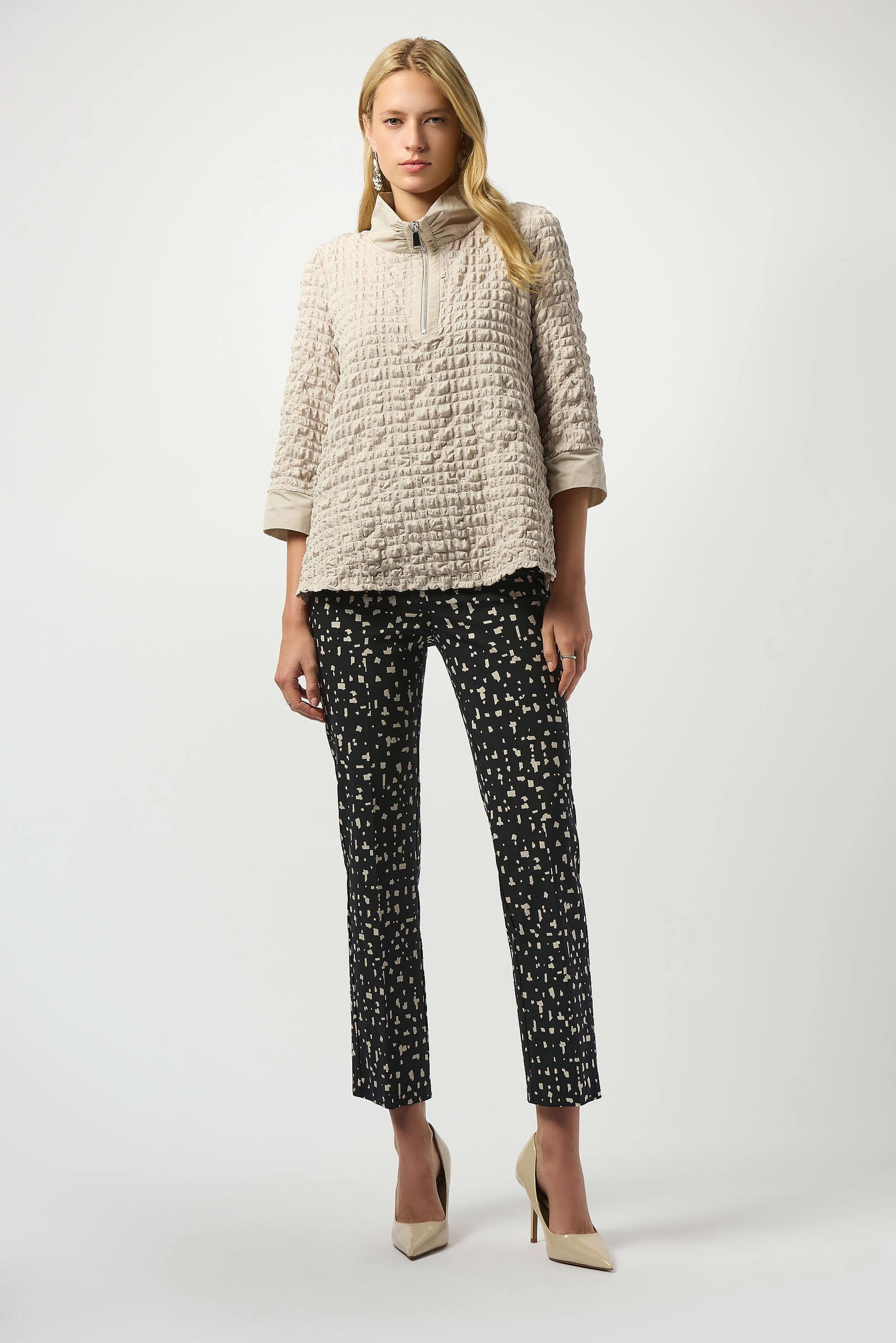 Millennium Abstract Print Straight Pull-On Pants