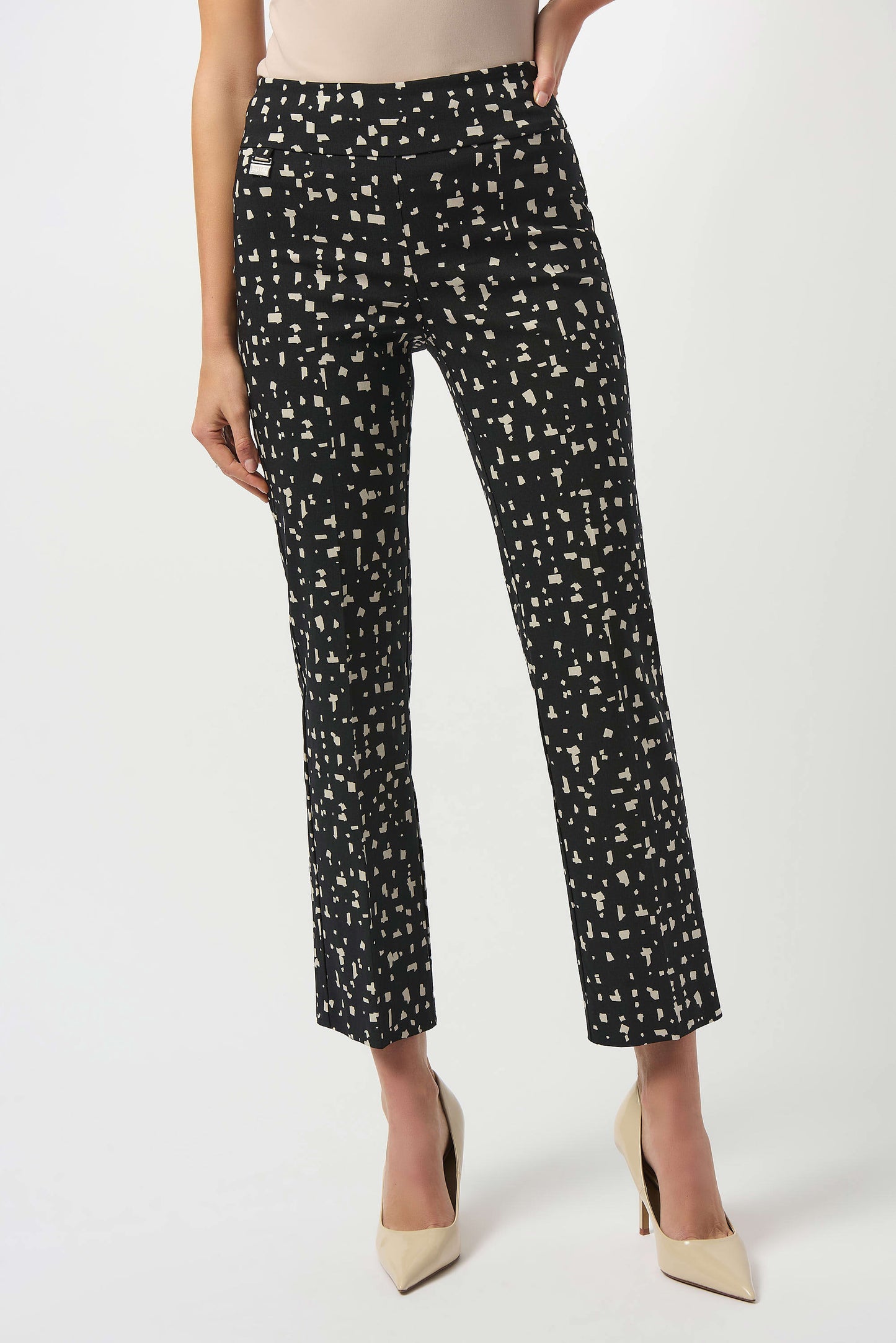 Millennium Abstract Print Straight Pull-On Pants