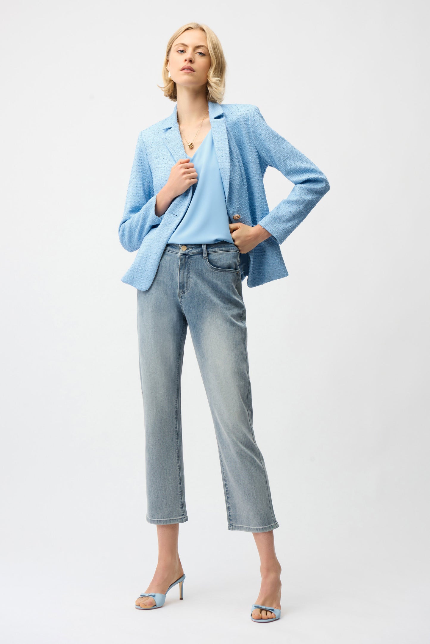 Bouclé Fitted Blazer