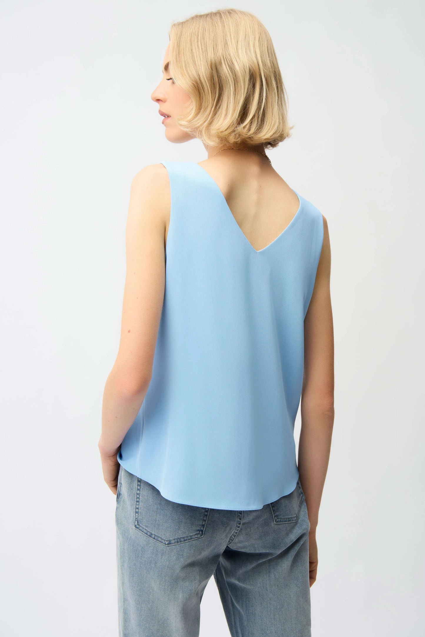 Twill Sleeveless Top