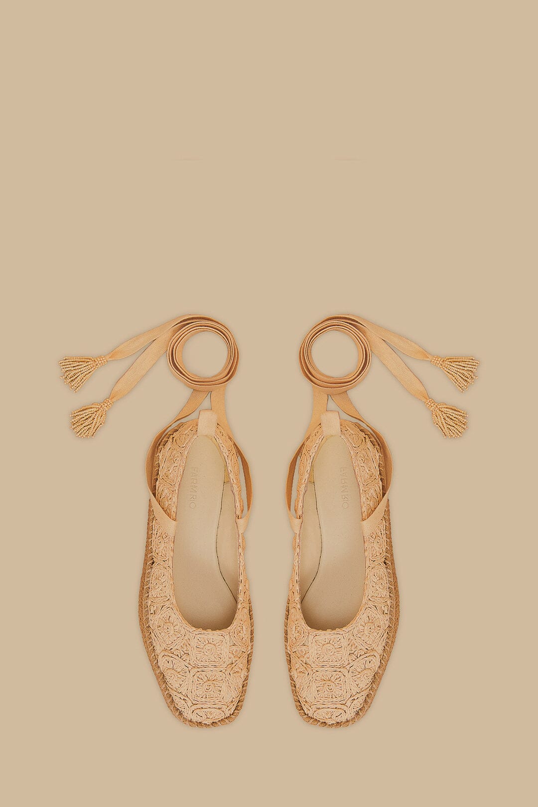 Natural Ballerina Flatform Sandal