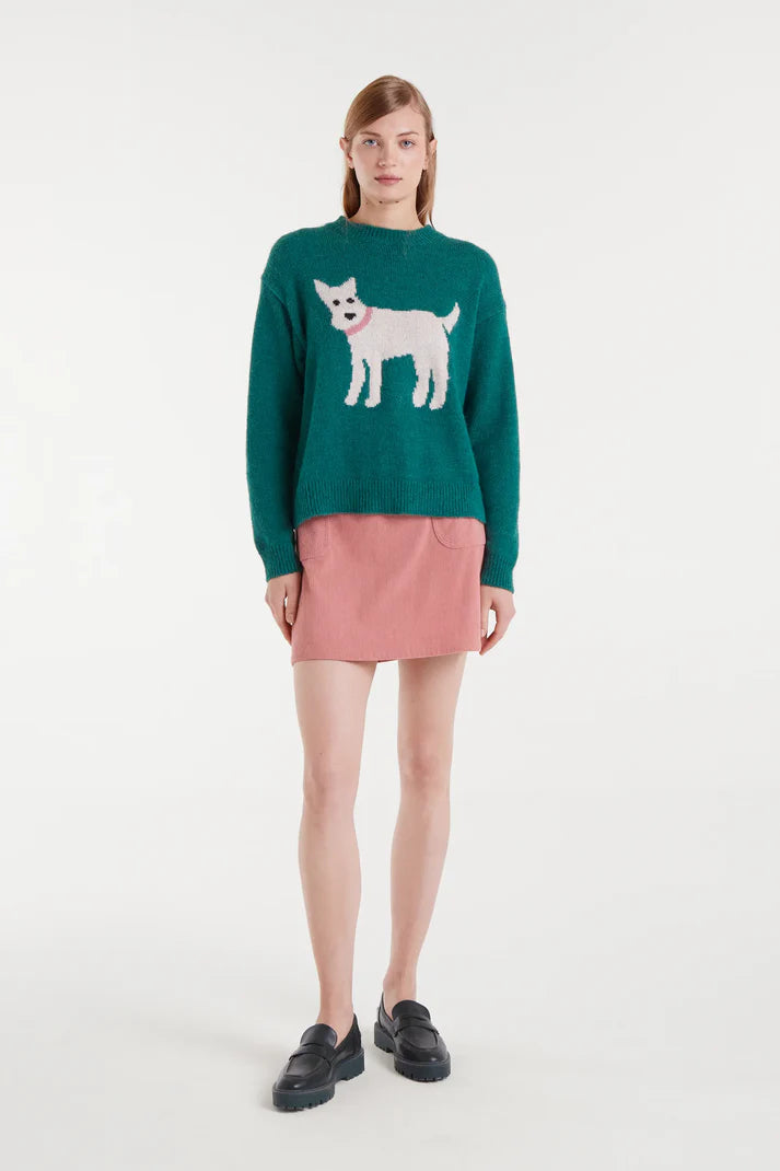 White Dog Sweater