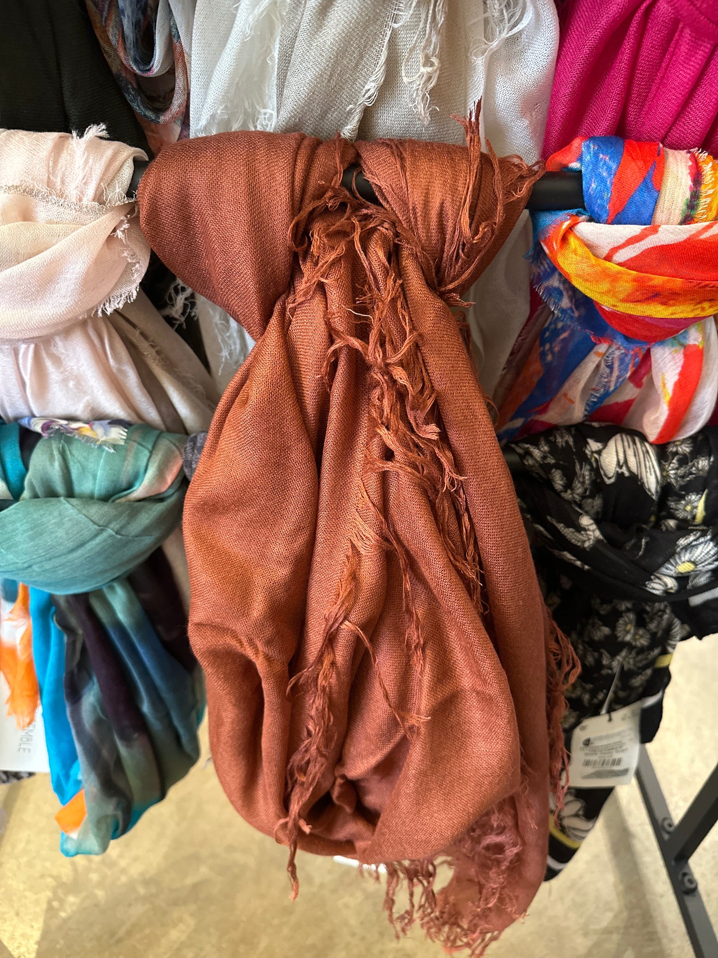 Tissue Solid Scarf