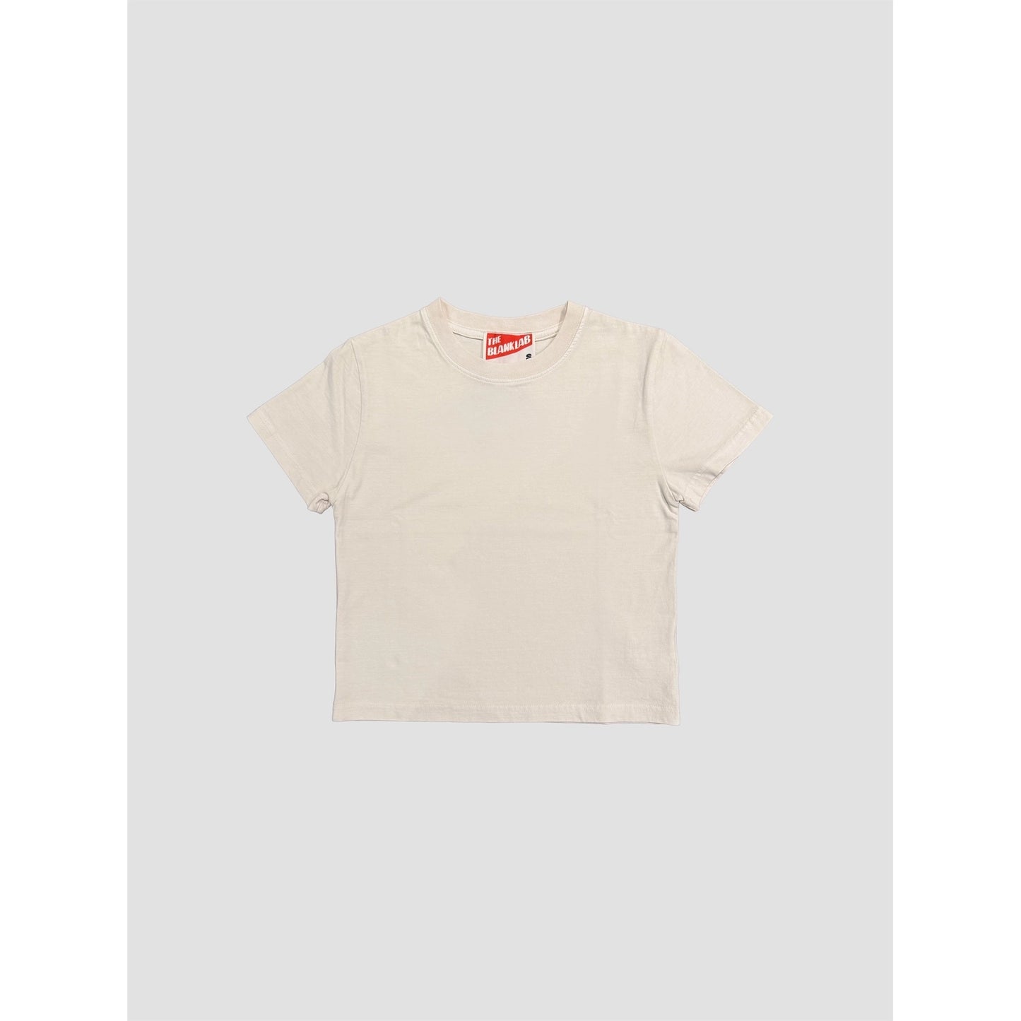 Mineral Washed Cotton Blank Cropped Tee