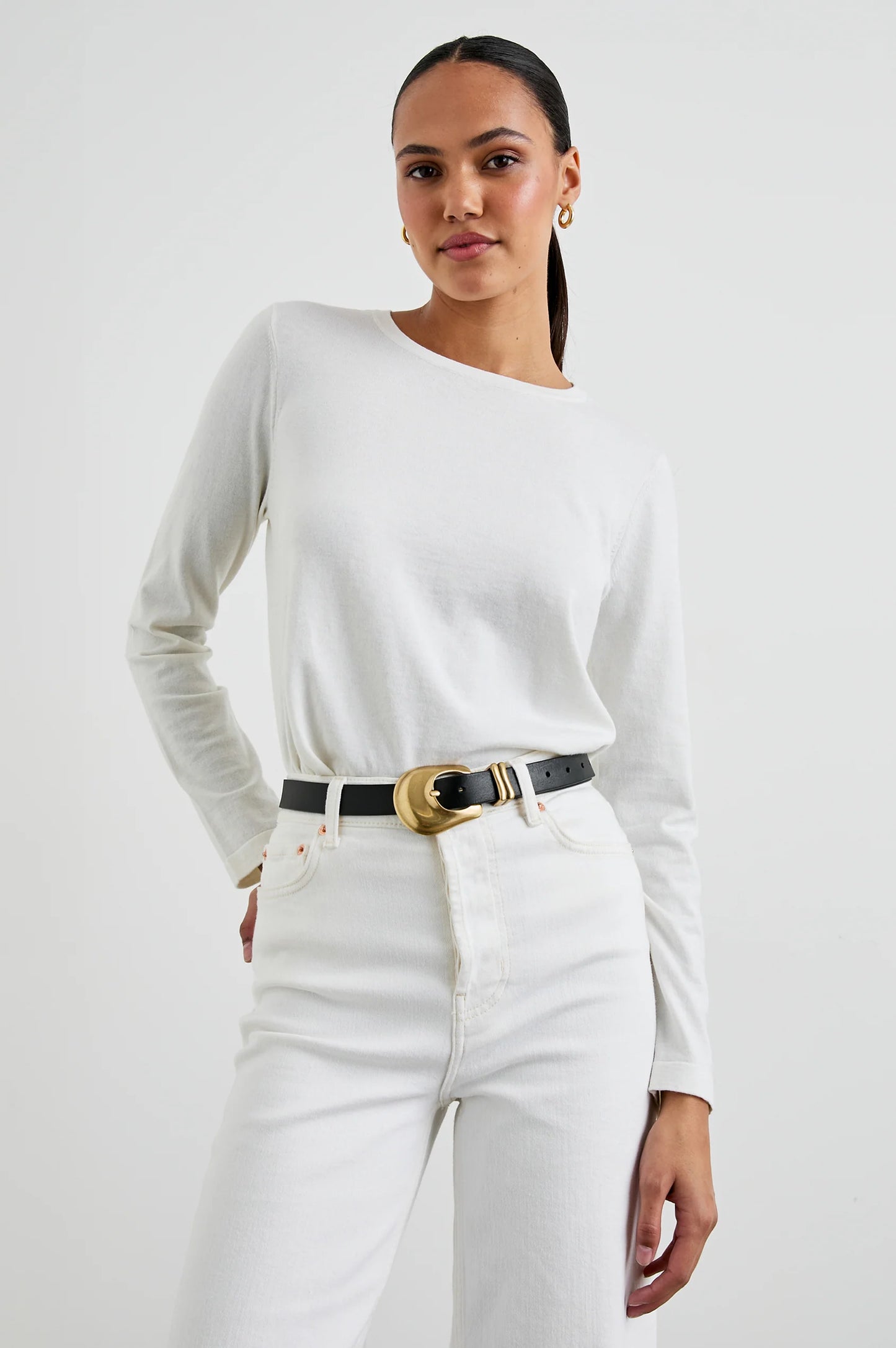 Cotton Cashmere Long Sleeve Tee