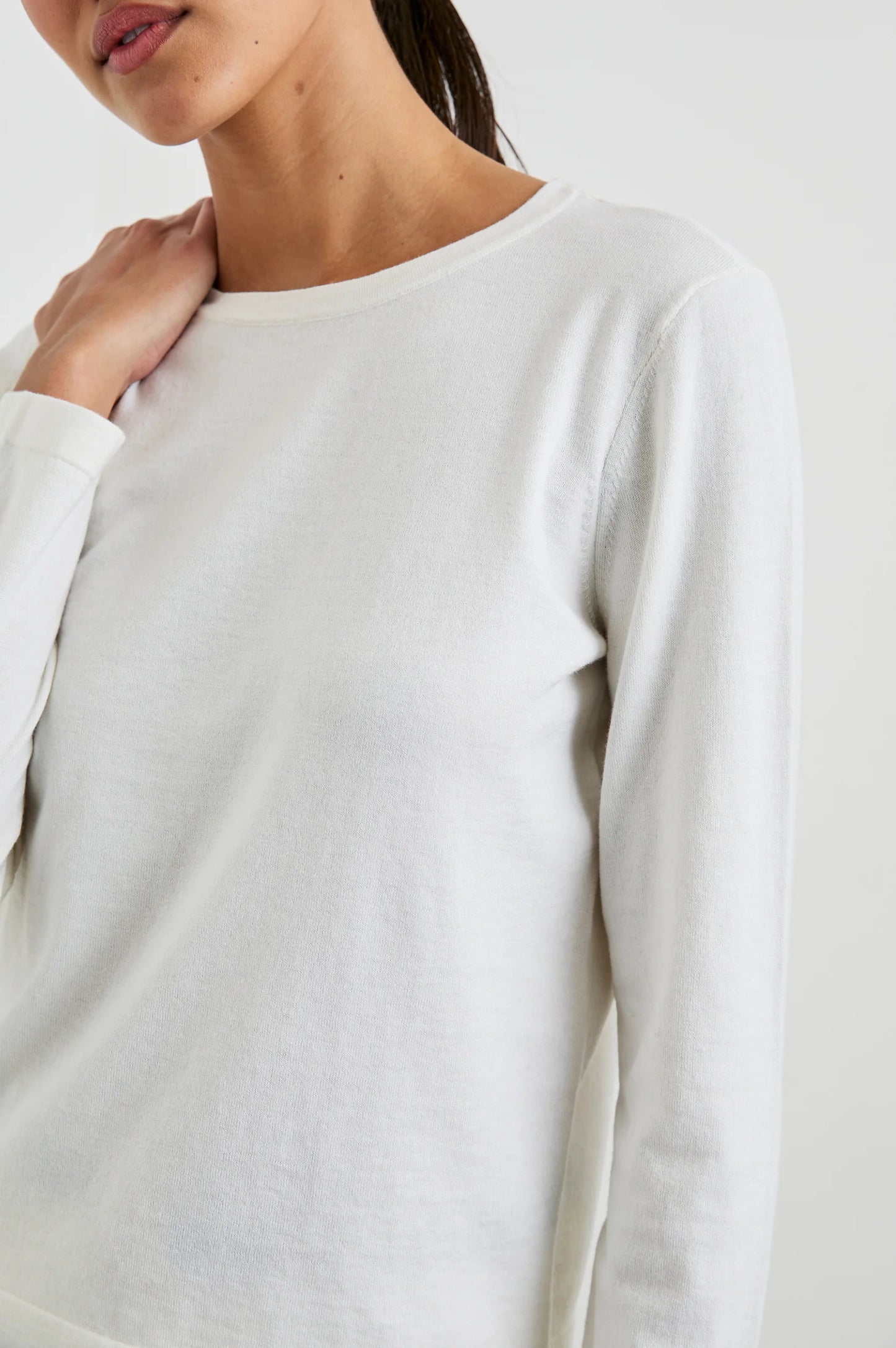 Cotton Cashmere Long Sleeve Tee
