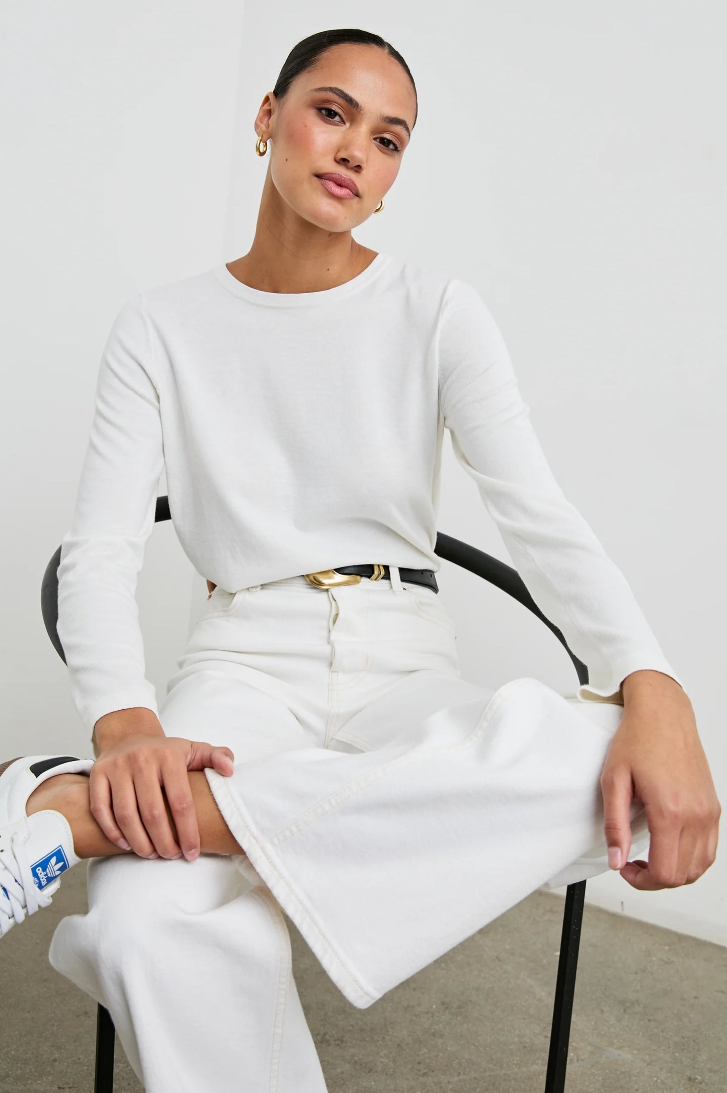 Cotton Cashmere Long Sleeve Tee