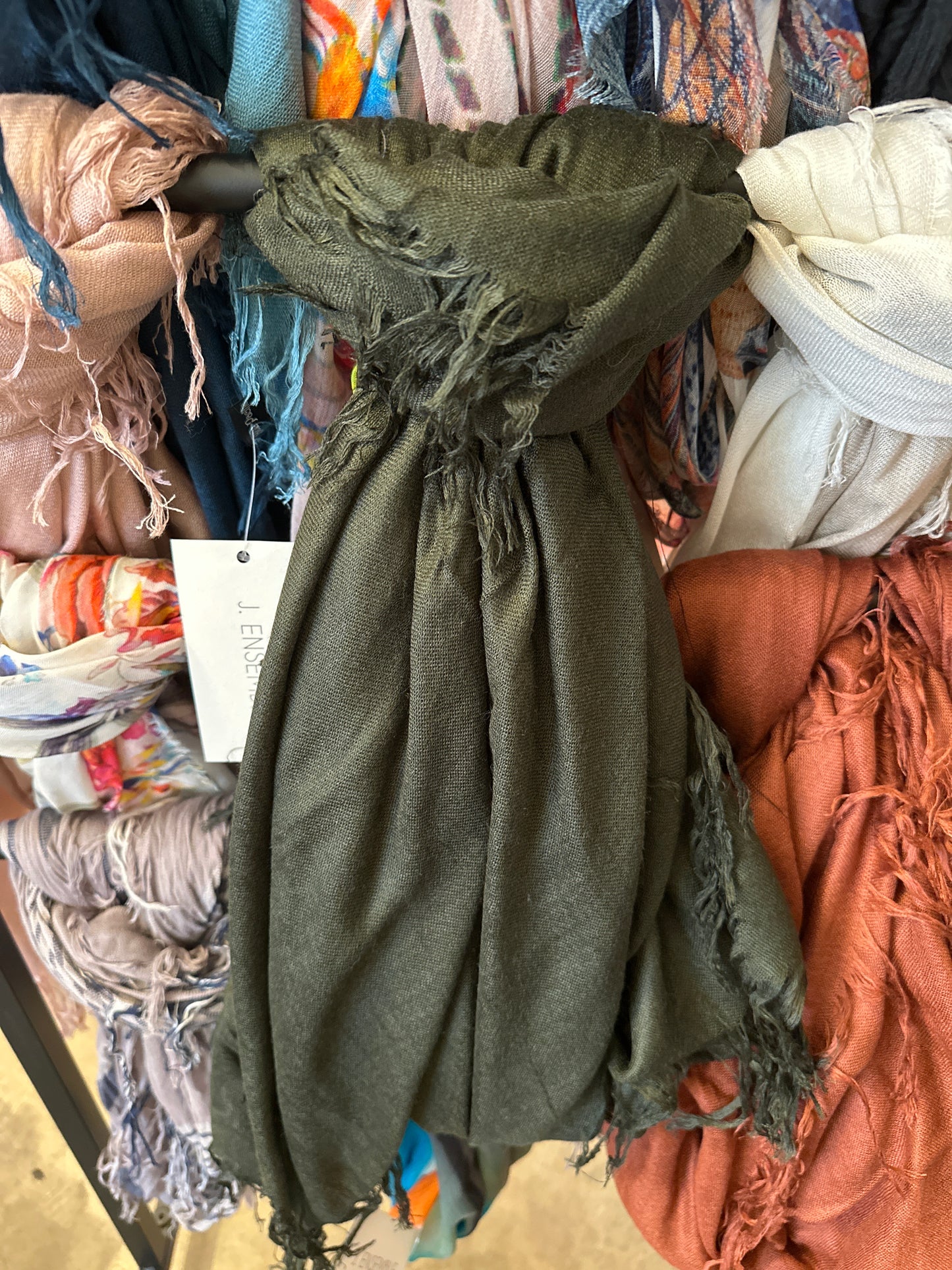 Tissue Solid Scarf