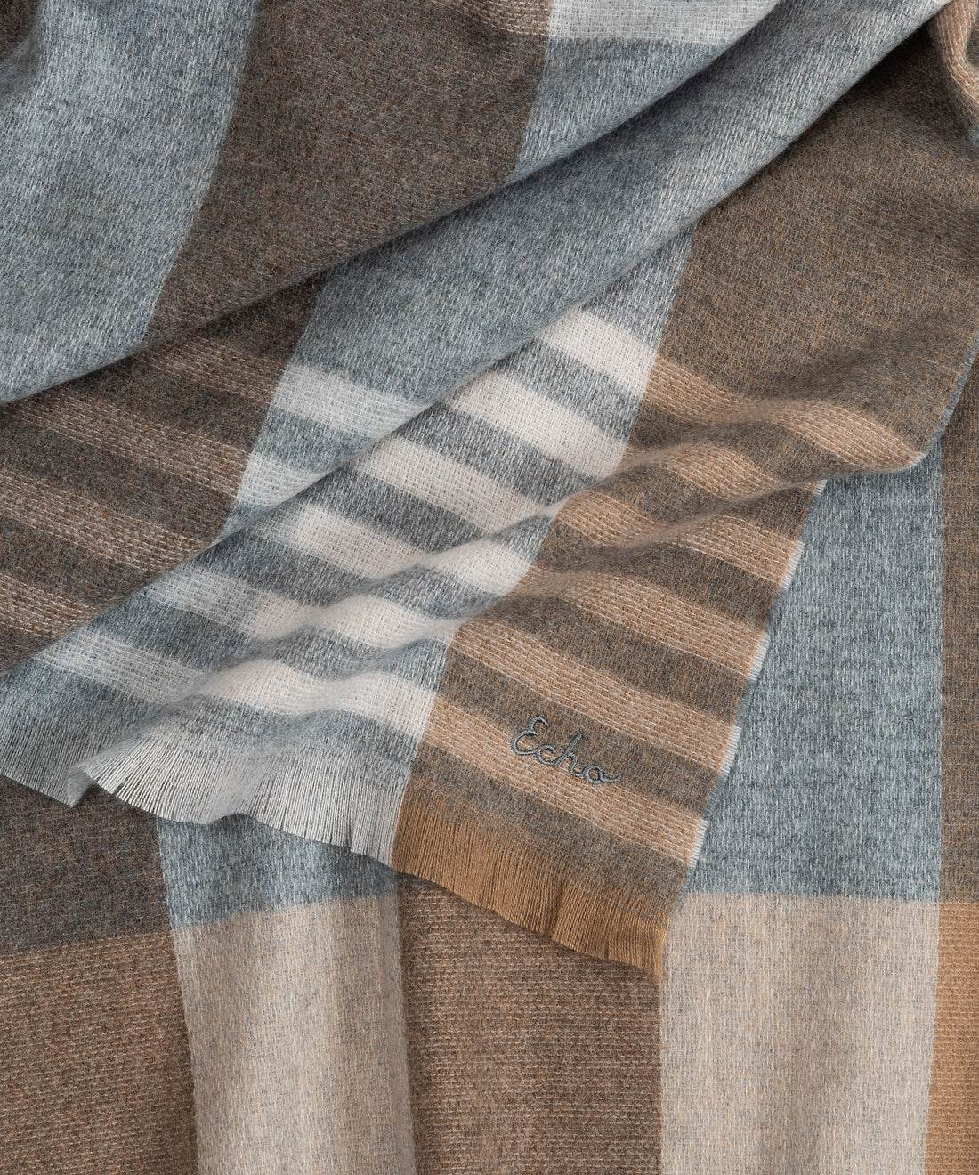Gramercy Plaid Wrap Grey Heather