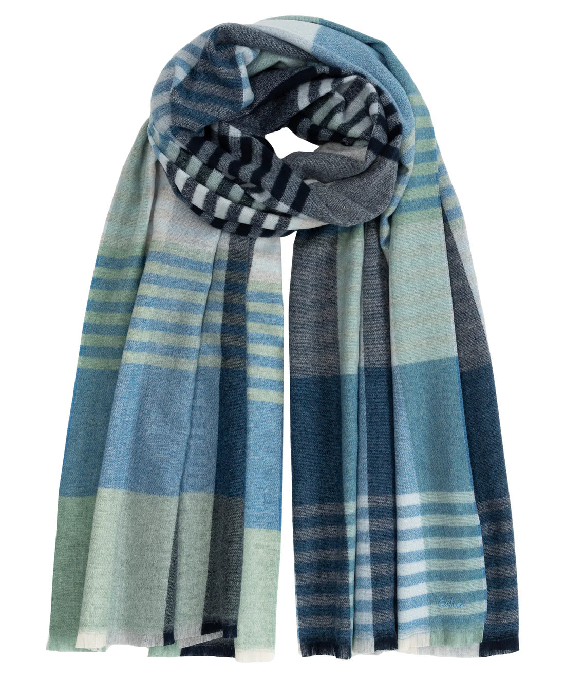 Gramercy Plaid Wrap French Blue