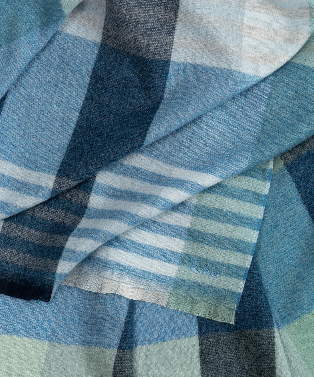 Gramercy Plaid Wrap French Blue