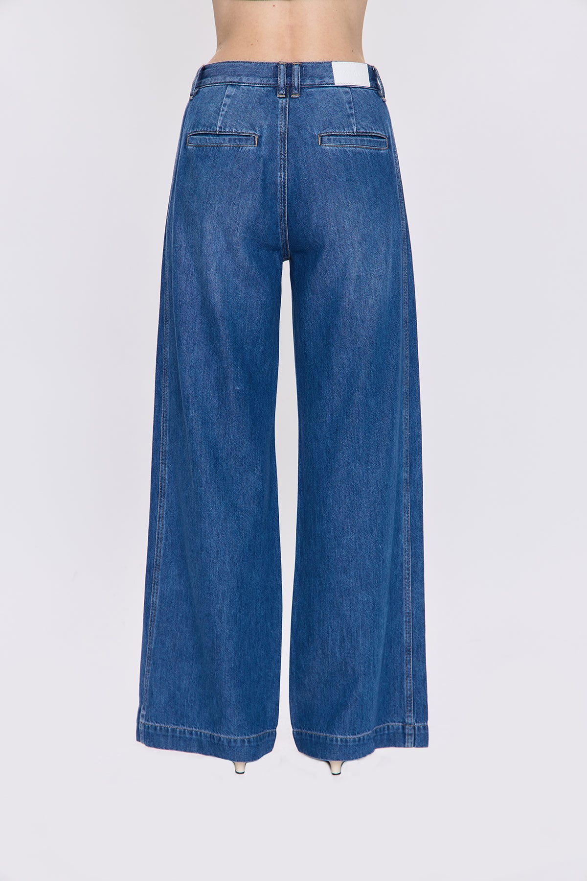 Jadyn Seamed Low Slung Palazzo