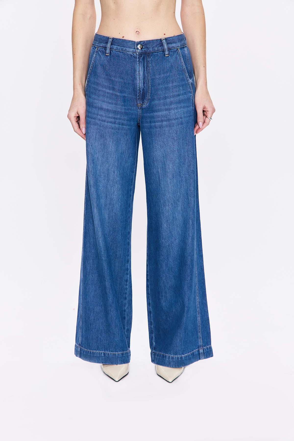 Jadyn Seamed Low Slung Palazzo
