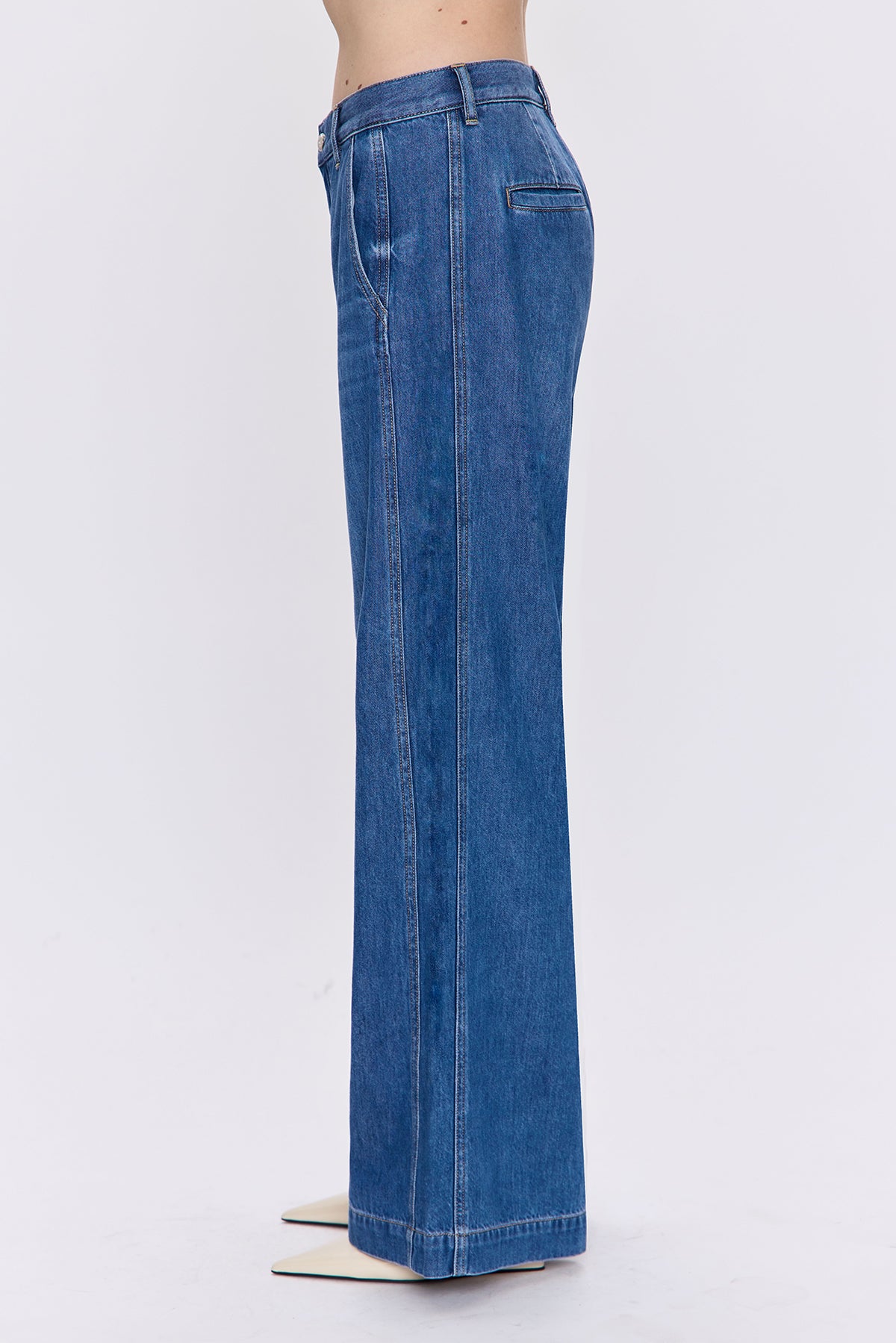 Jadyn Seamed Low Slung Palazzo
