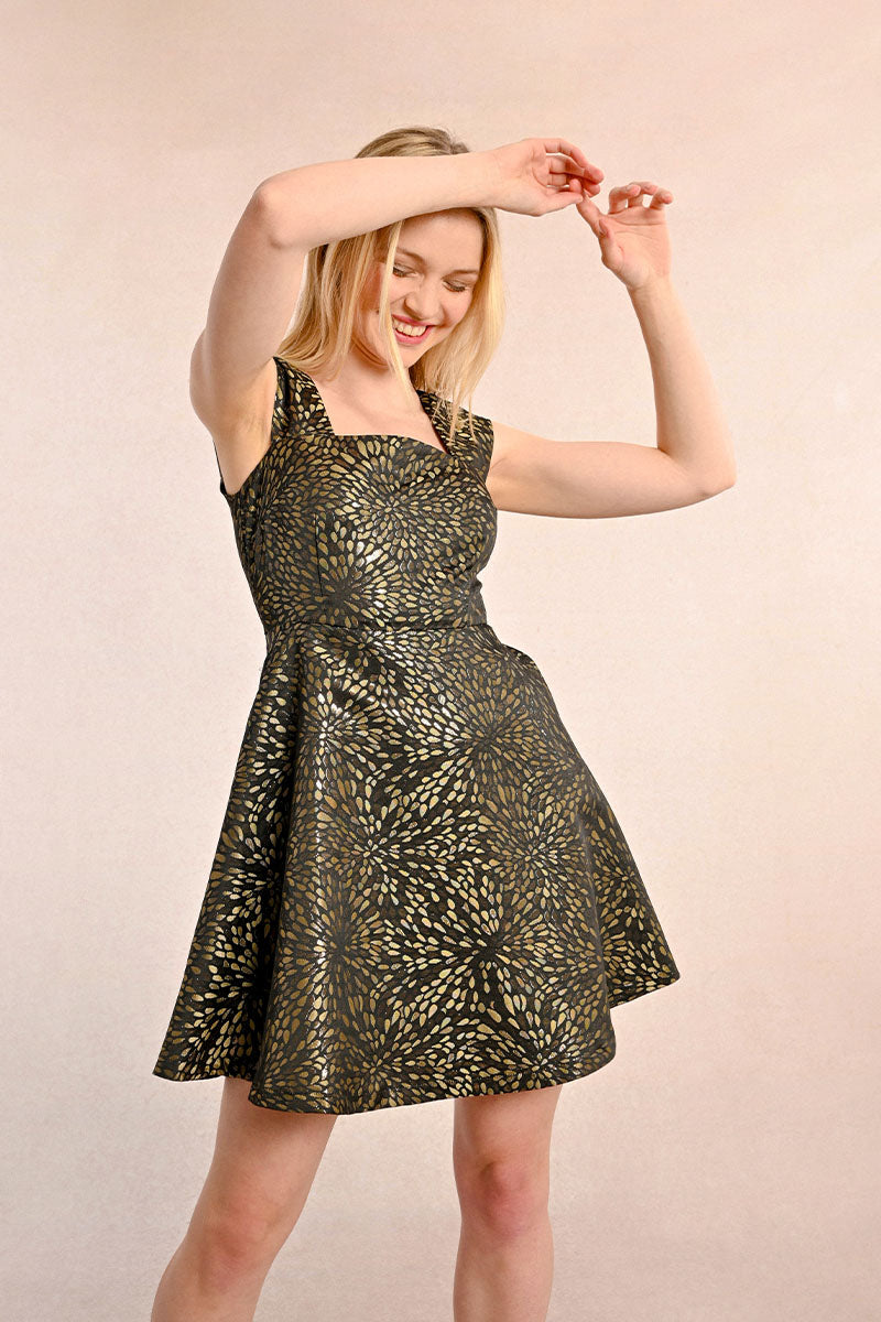 JACQUARD MINI DRESS