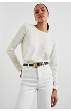 Cotton Cashmere Long Sleeve Tee