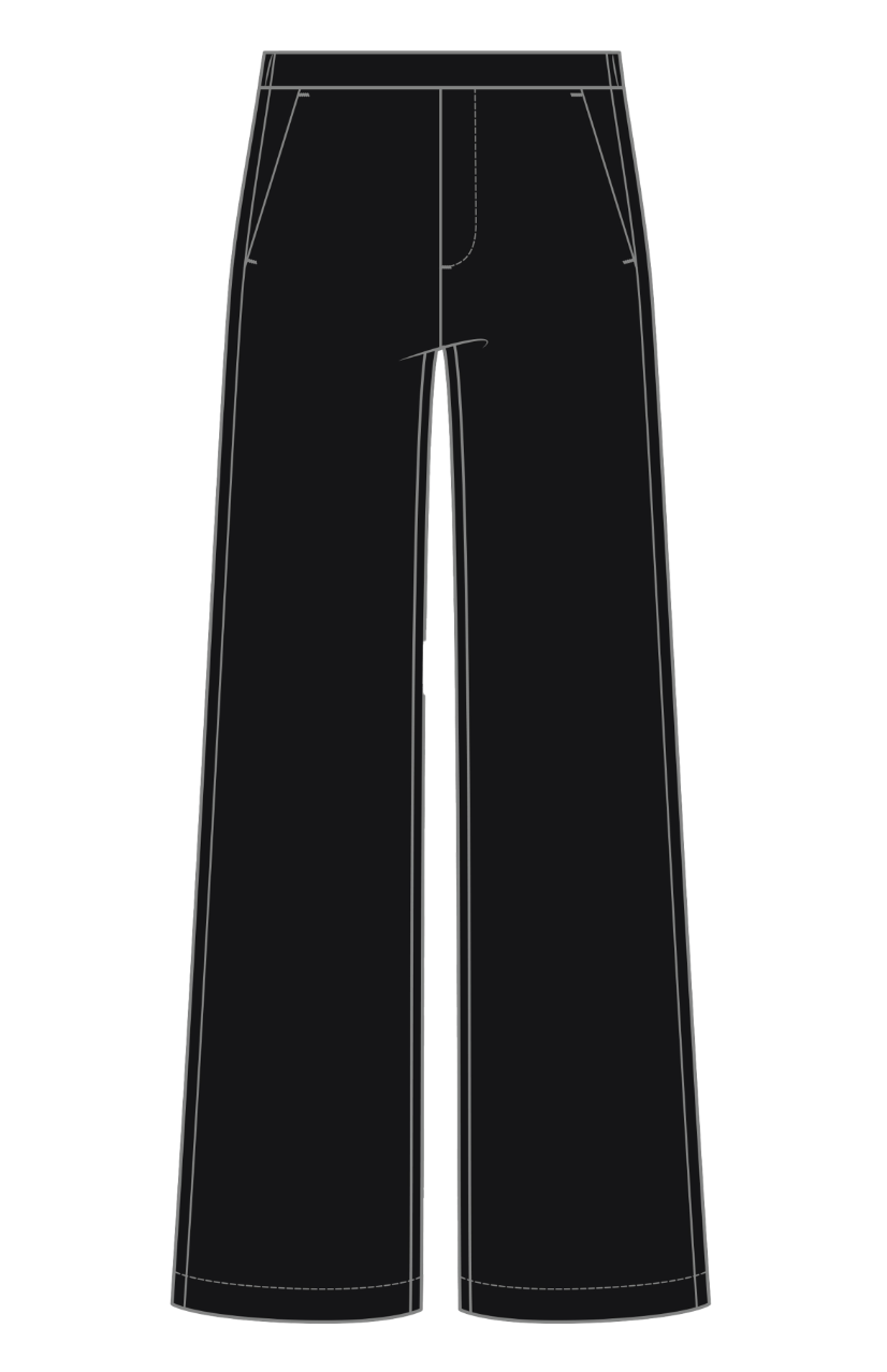Pull On Wide Leg Trouser
