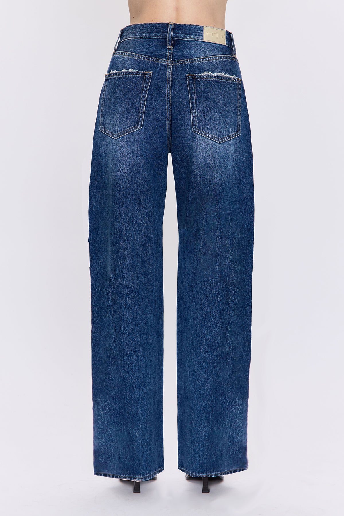 Tate High Rise Bowed Wide Leg