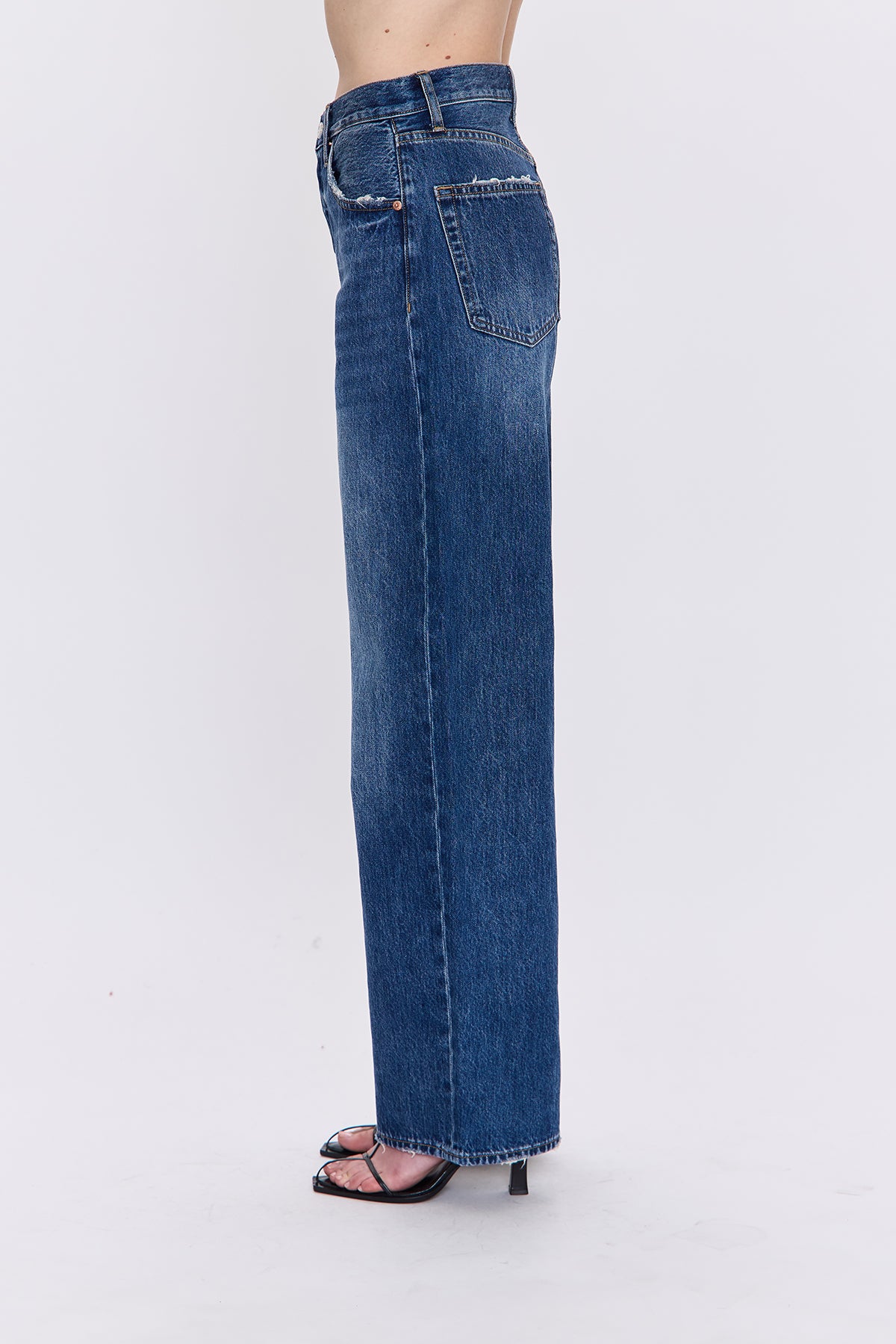 Tate High Rise Bowed Wide Leg