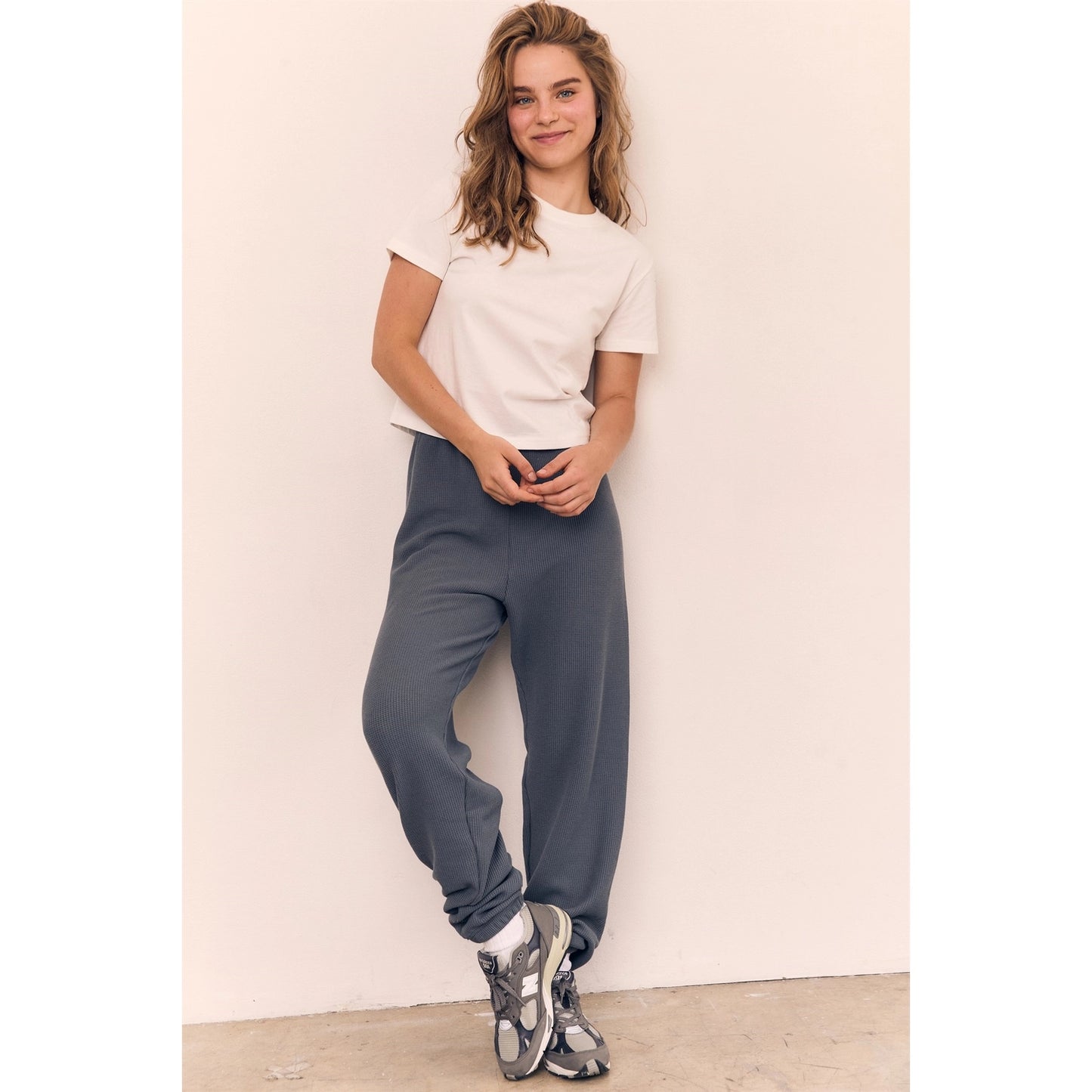 Mineral Washed Cotton Blank Cropped Tee