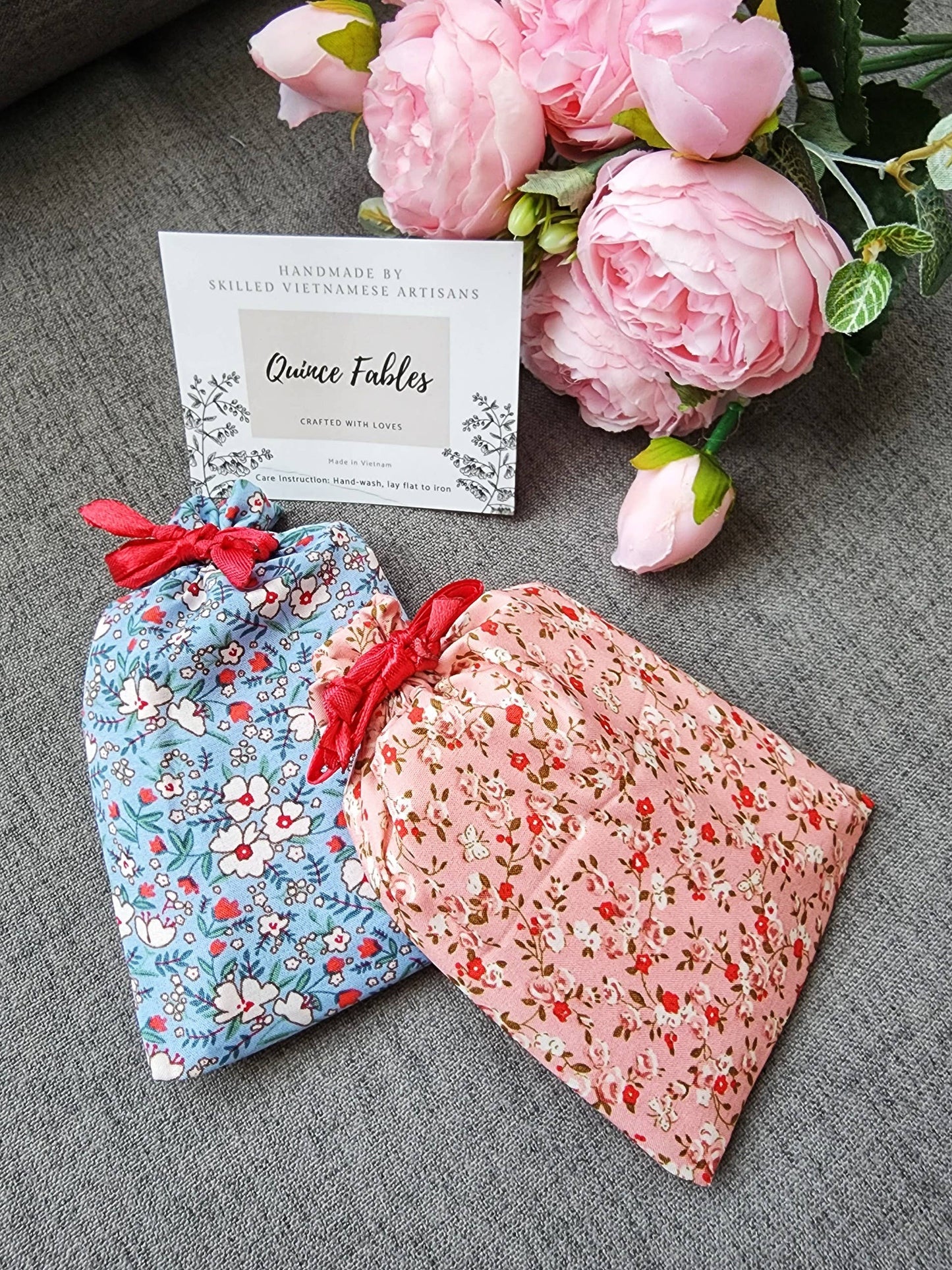 Floral Embroidered Compact Mirror