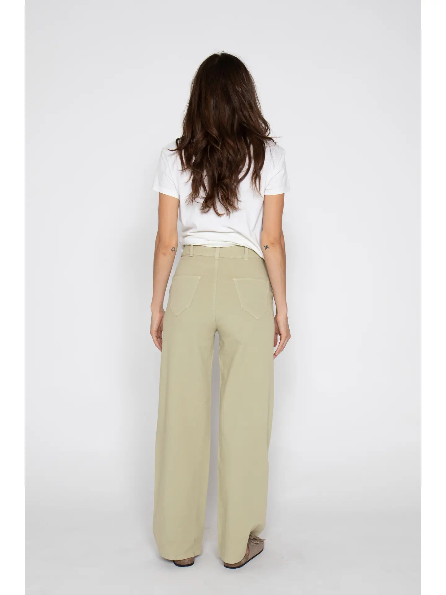 Flora Stretch High Rise Trouser, Lint