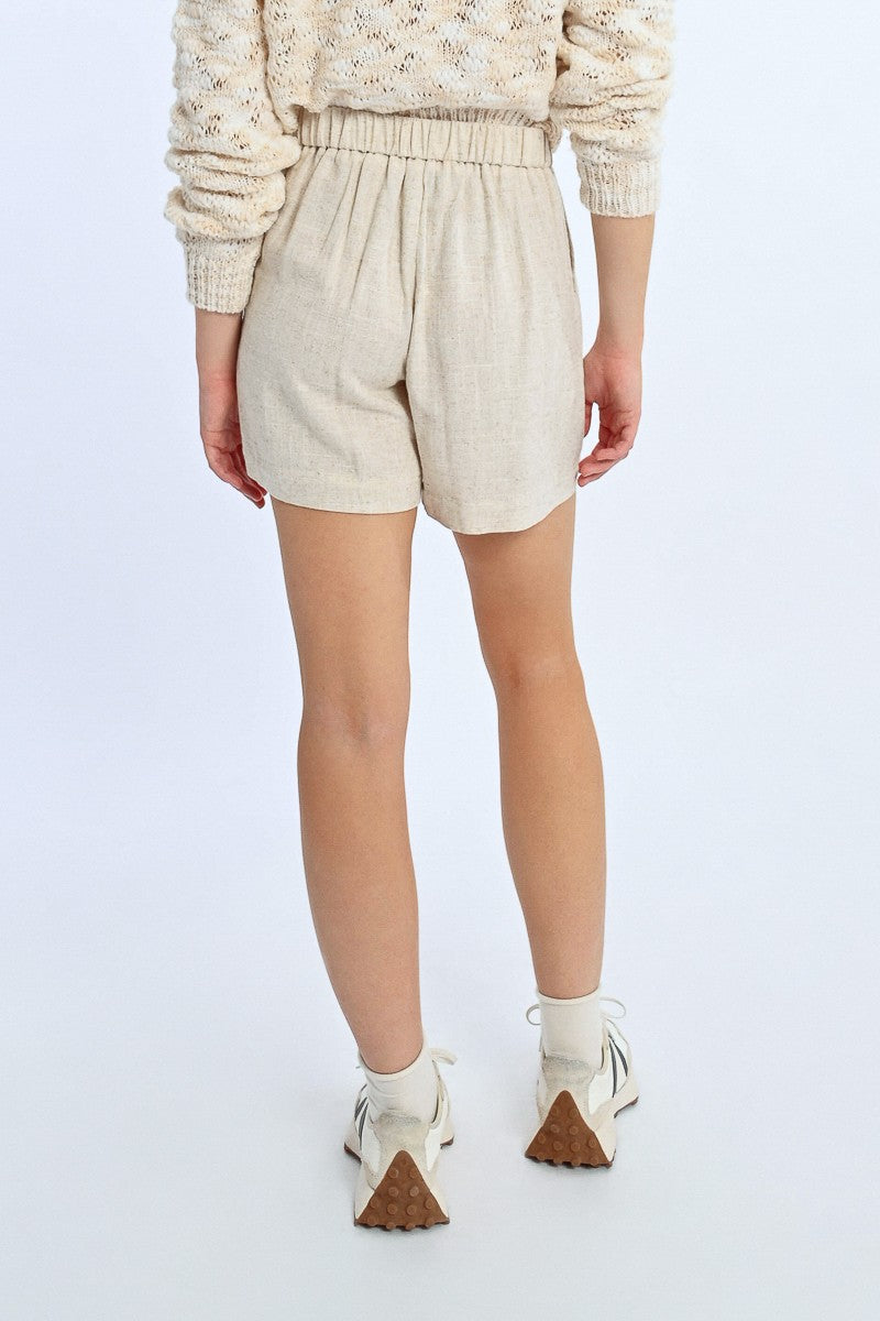 Linen High Waisted Shorts