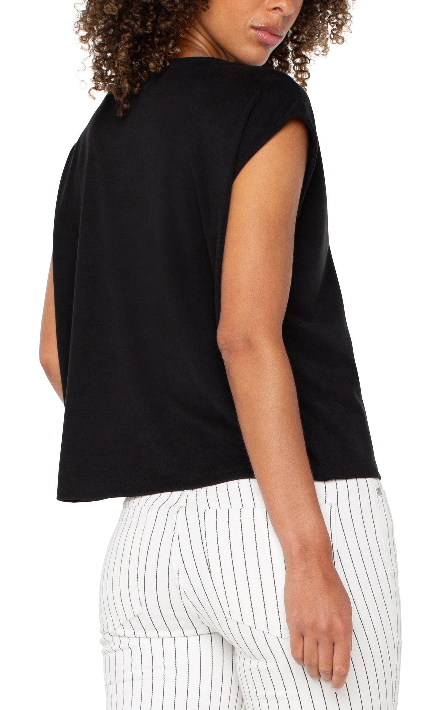 Dolman Sleeve V Neck Top