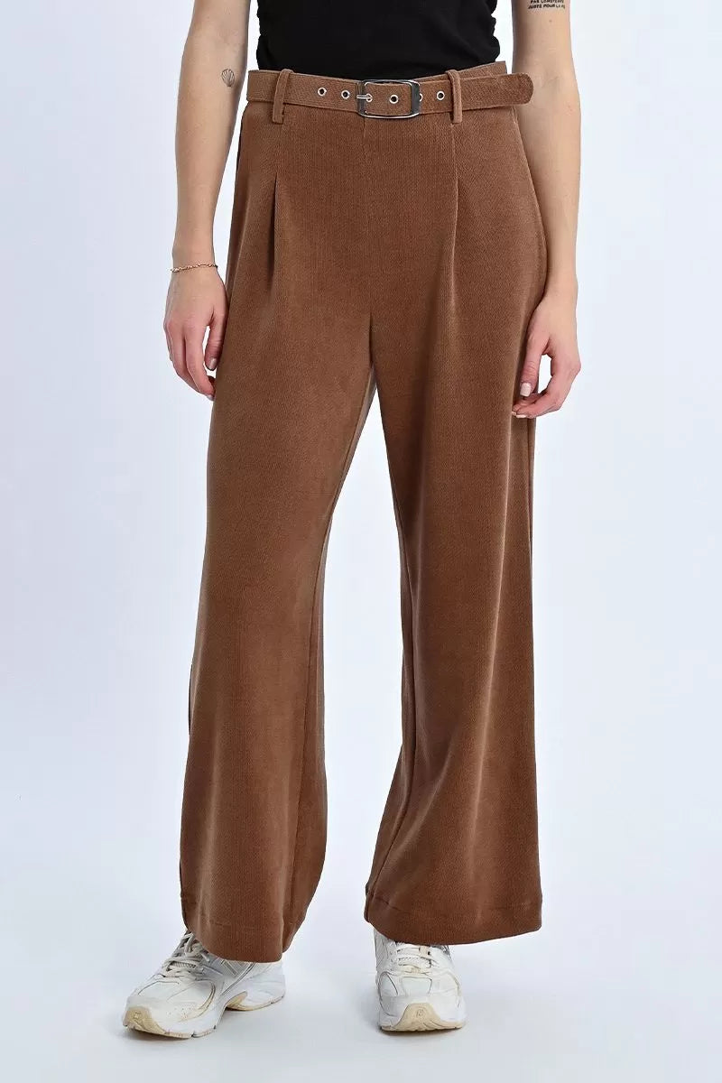 Wide Velvet Trousers