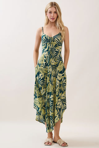 Chest Ruched Midi Dress