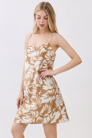 Print Loose Fit Cami Mini Dress