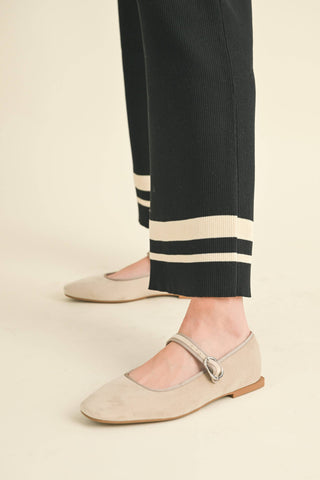Kat Border Stripe Pants