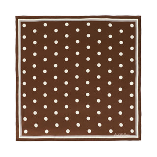 Retro Polka Silk Scarf