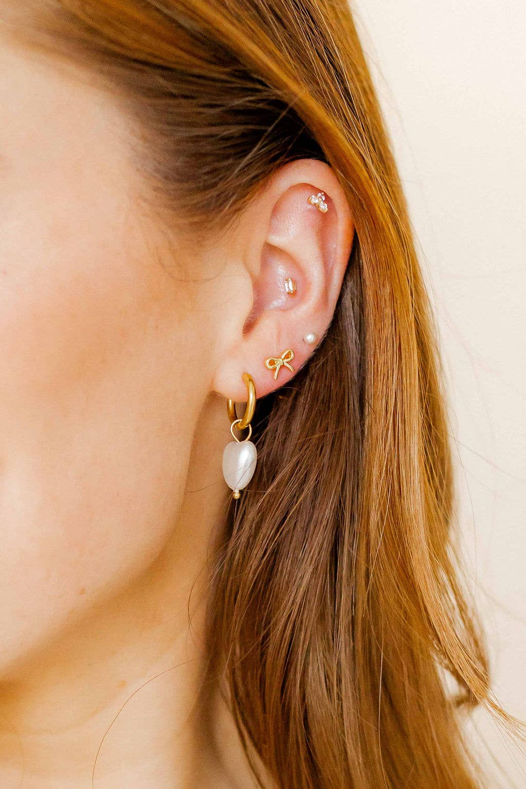 Screwback Stud Earrings Sadie - Gold
