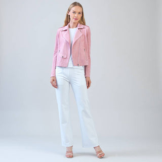 Soft Suede Moto Jacket