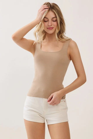 Sleeveless Sweater Top