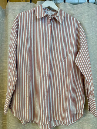 Vintage Rose/Vanilla Button Down