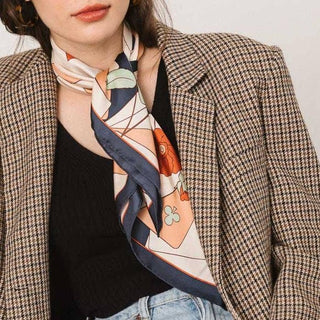 Camellia Silk Bandana Scarf