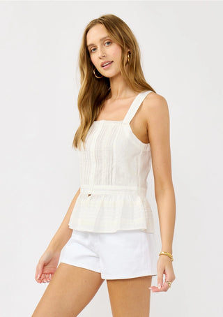 Smocked Ruffle Eyelet Top