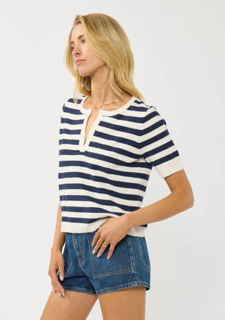 Audra Stripe Polo Top