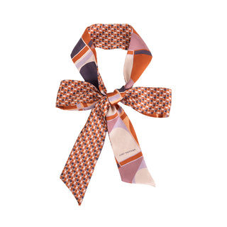 Modular Silk Skinny Scarf