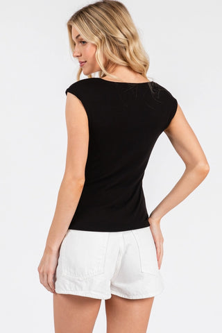 Square Neck Sleeveless Top
