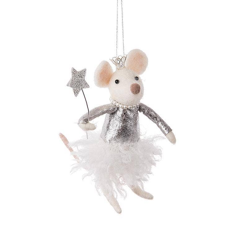 Princess Mouse Ornament - 6"H