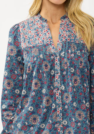 Long Sleeve Floral Blouse