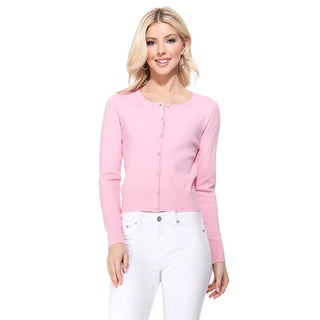 Long Sleeve Cropped Cardigan Sweater