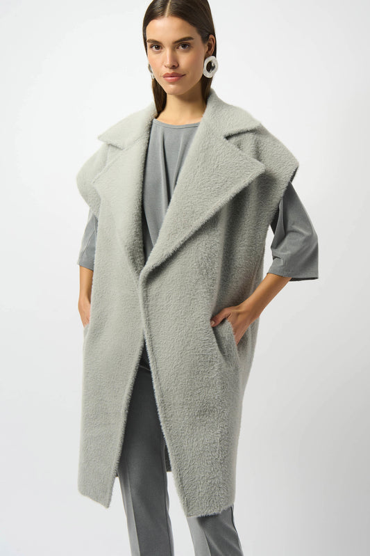 Feather Yarn Boxy Sweater Vest